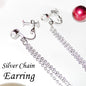 チェーンタッセルイヤリング Silver